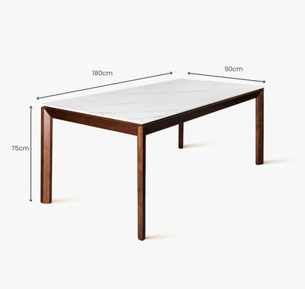 Arezzo Ceramic Top Dining Table 1.8M - Proferlo Furniture AustraliaT8003 - SL - 18 - V06KWAProferlo Furniture AustraliaDining Table