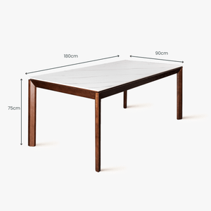 Arezzo Ceramic Top Dining Table 1.8M - Proferlo Furniture AustraliaT8003 - SL - 18 - V06KWAProferlo Furniture AustraliaDining Table