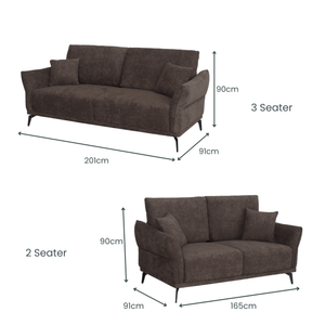 Sora Sofa - Proferlo Furniture AustraliaS9002 - 2 - DARKBROWN - 1Proferlo Furniture AustraliaSofa