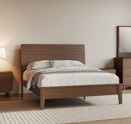 Arezzo Solid Wood Bed Frame - Claro Walnut - Proferlo Furniture AustraliaB1022A - 153Proferlo Furniture AustraliaBedframe