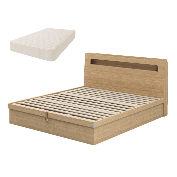 Doria Storage Bed + Mattress Set (Olympic Queen)