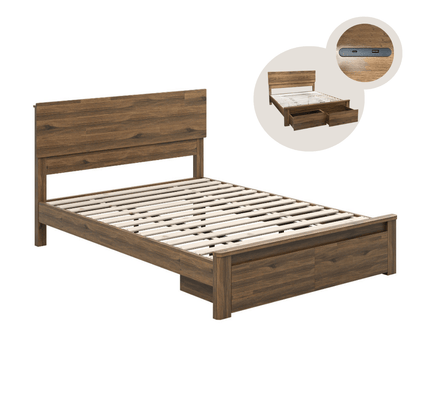 Corsi Storage Bed + Mattress Set (Olympic Queen)