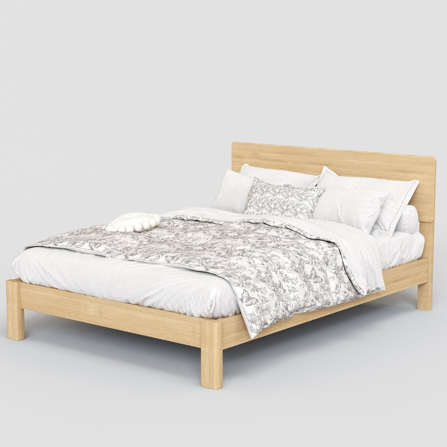 Modena Bed Frame, Oak - additional view 12