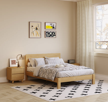 Modena Bed Frame, Oak