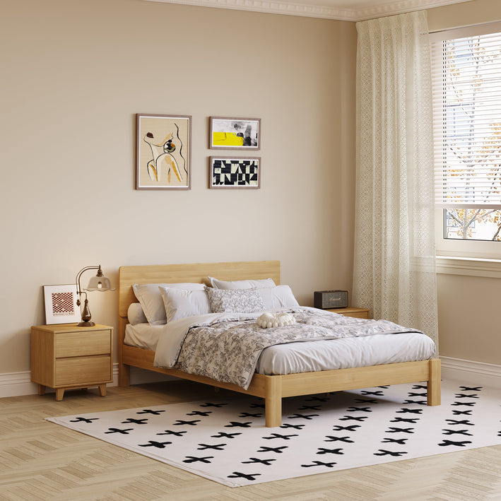 Modena Bed Frame, Oak