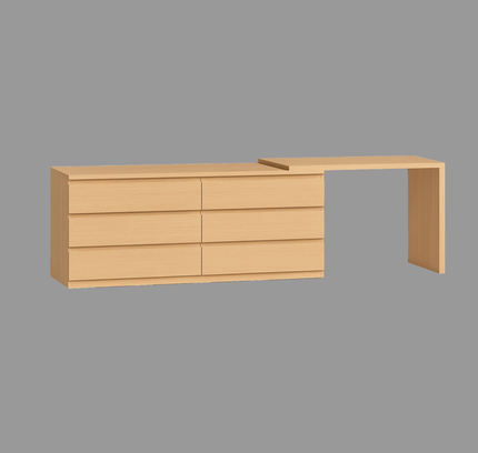 Sotta 6 Drawer Chest and Extension Table - Proferlo Furniture AustraliaG5483 - 40 - M11 - G5422 - S1204 - M11 - 1Proferlo Furniture AustraliaDresser