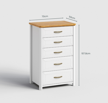 Stoven 5 Drawer Tallboy