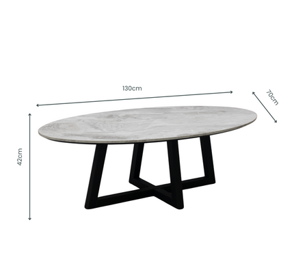 Morra oval-shaped Coffee Table