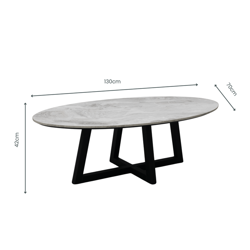 Morra oval-shaped Coffee Table