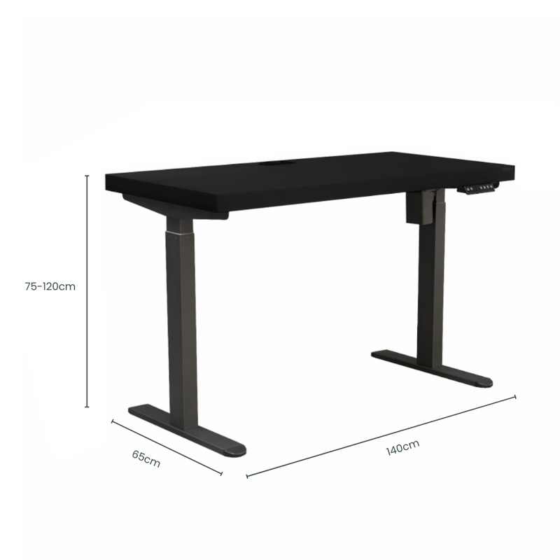 Asti Electric Standing Desk + Charging Ports - 1.4M