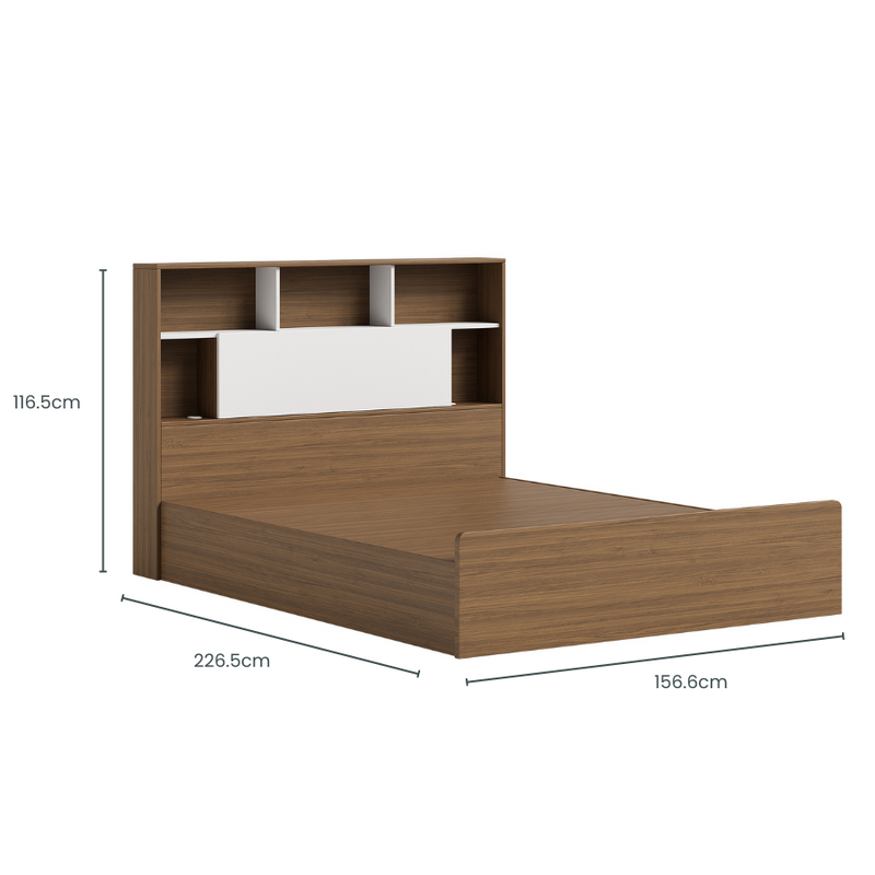 Polia Gas-Lift Storage Bed Frame, Queen