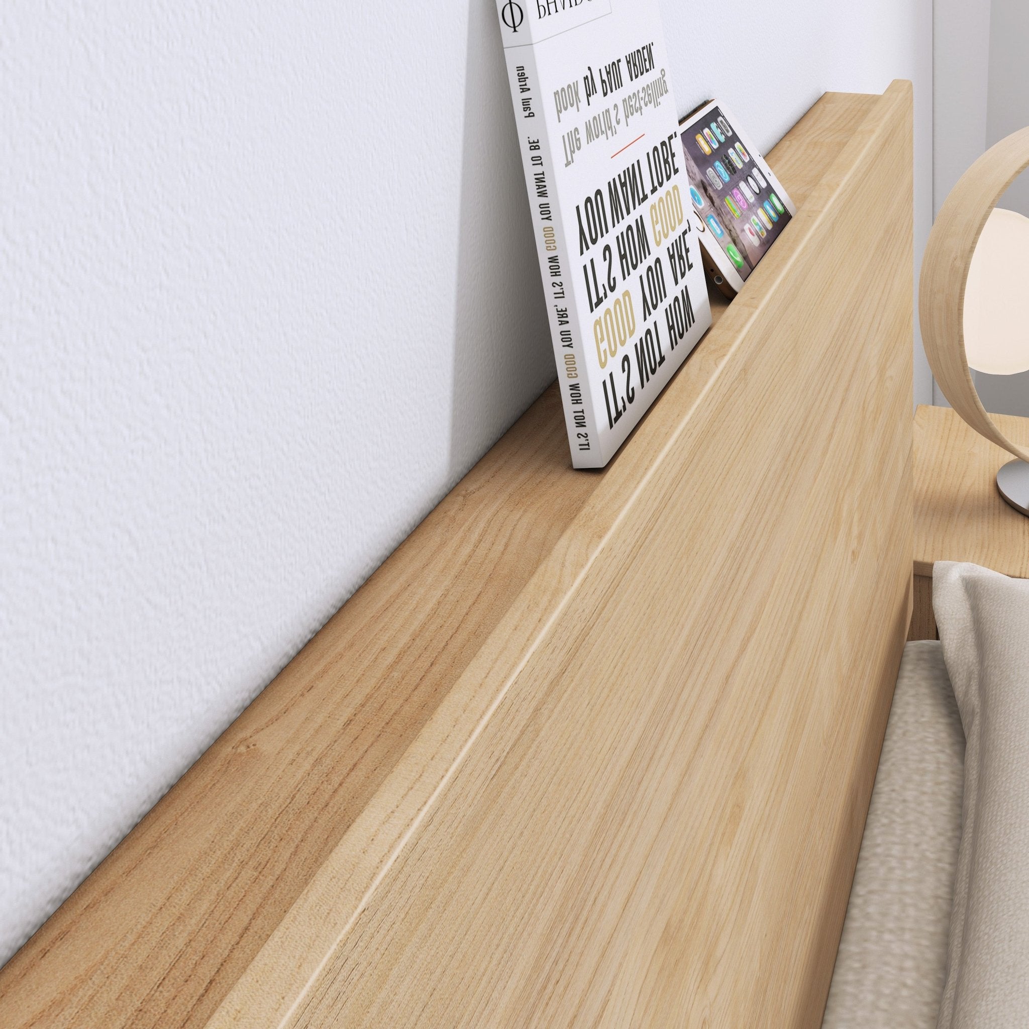 Modena Bed Frame, Oak - additional view 6