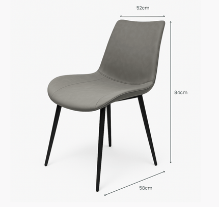 Bubbio Dining Chair - Set of 4 - Proferlo Furniture AustraliaC3029A - Orange(Brown) - 1Proferlo Furniture AustraliaDining Chair