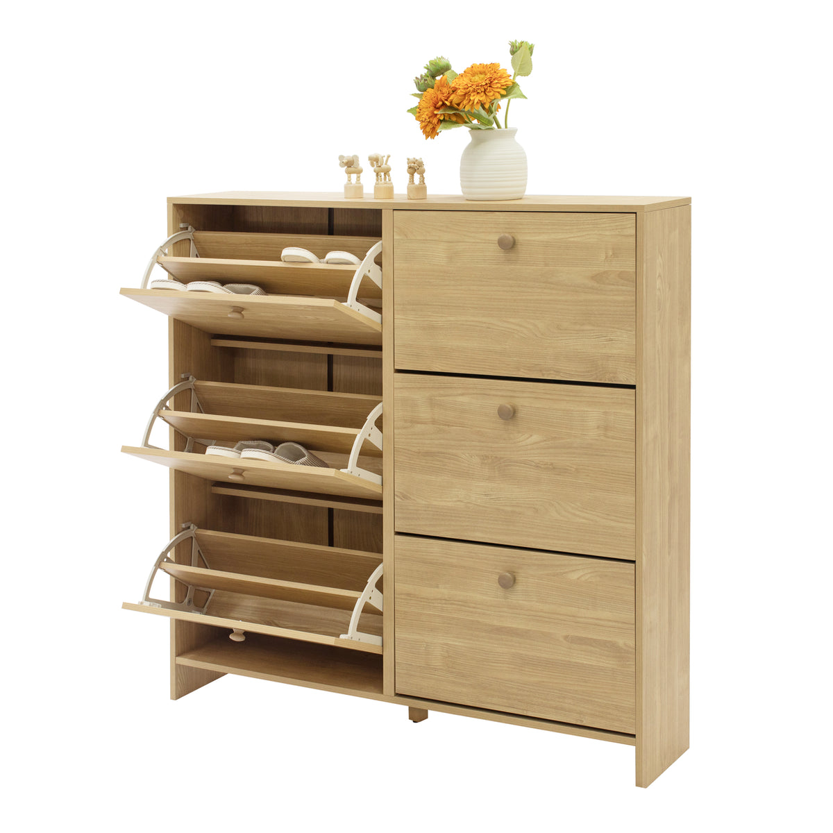 Sisco 6 drawer Shoe Cabinet – engineered wood, gallery view 4