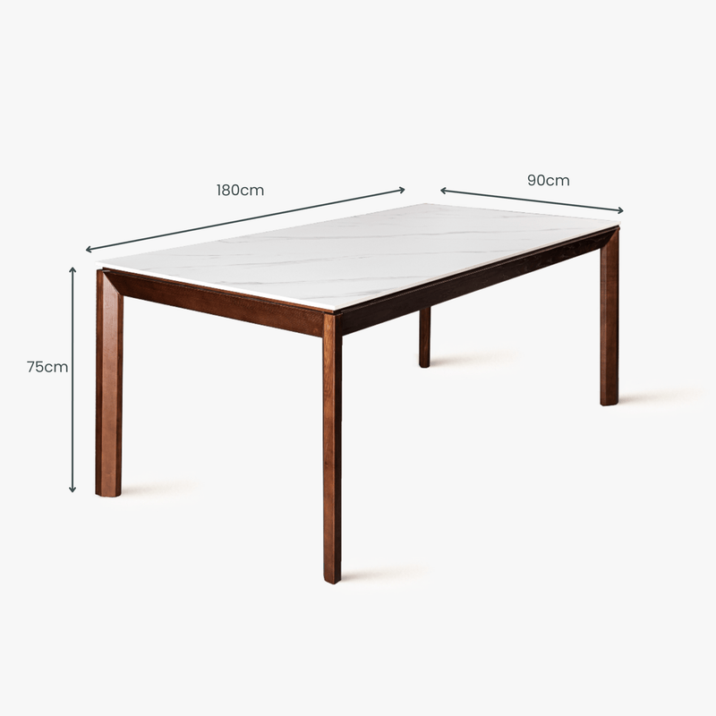 Arezzo Ceramic Top Dining Table 1.8M