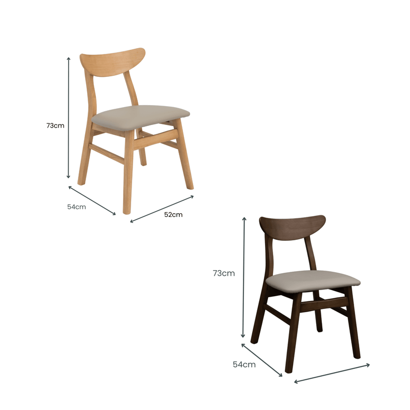 Legnano Solid Wood Dining Chair - Set of 2