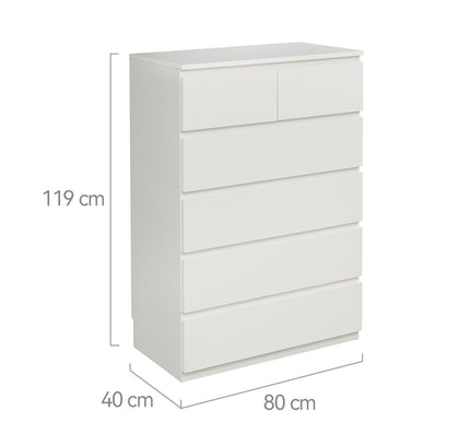 Sotta 6 Drawer Tallboy