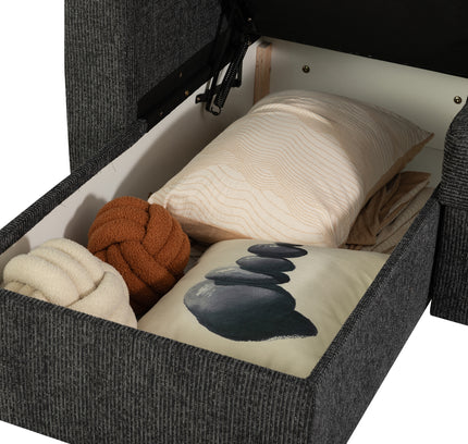 Nola 3 Seater Sofa Bed w/ Storage Chaise