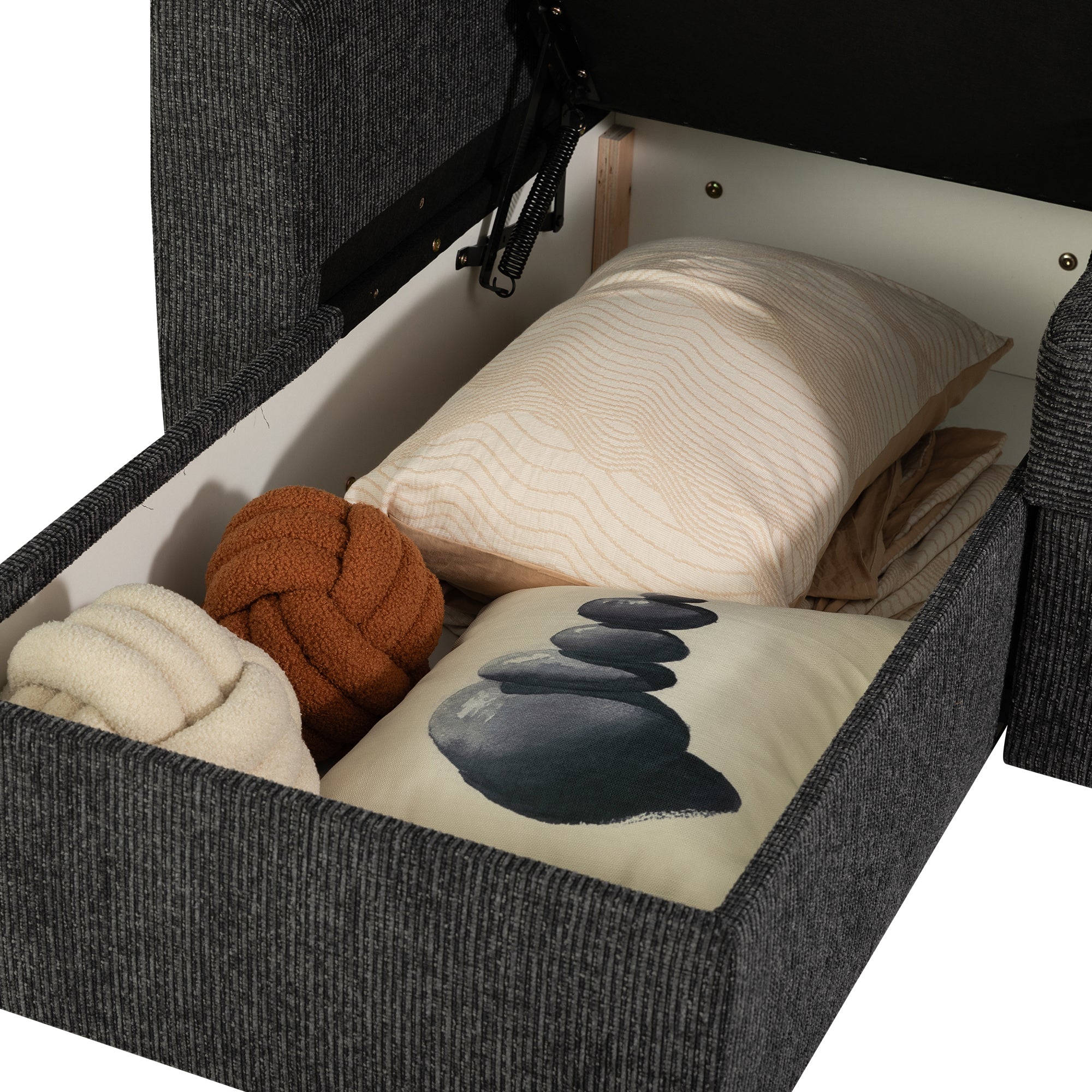 Nola 3 Seater Sofa Bed w/ Storage Chaise
