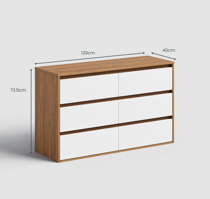 Polia 6 Drawer Chest