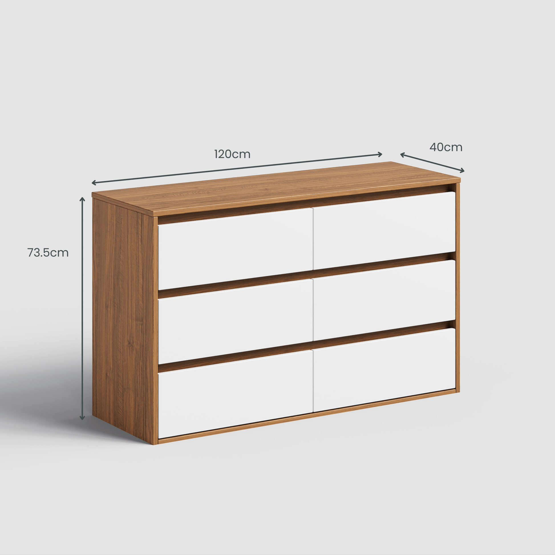 Polia 6 Drawer Chest - Proferlo Furniture AustraliaG5031 - 6 - M89/M11 - 2Proferlo Furniture AustraliaChest