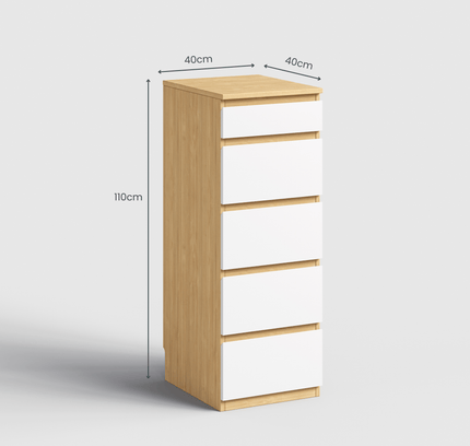 Sotta 5 Drawers Slimboy with Mirror - Proferlo Furniture AustraliaG5485A-M88/M11-1Proferlo Furniture AustraliaSlimboy