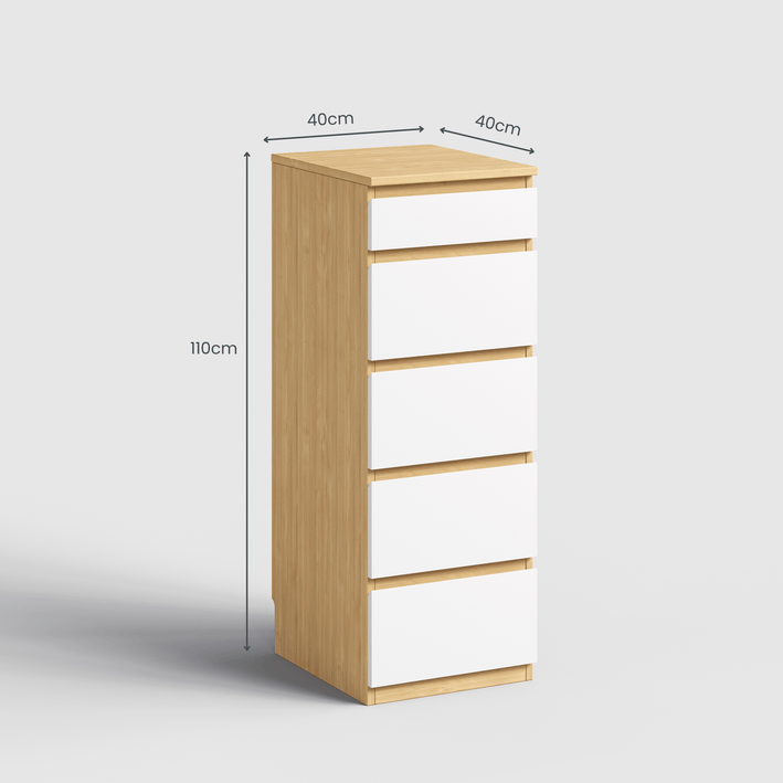 Sotta 5 Drawers Slimboy with Mirror - Proferlo Furniture AustraliaG5485A-M88/M11-1Proferlo Furniture AustraliaSlimboy