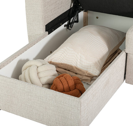 Nola 3 Seater Sofa Bed w/ Storage Chaise