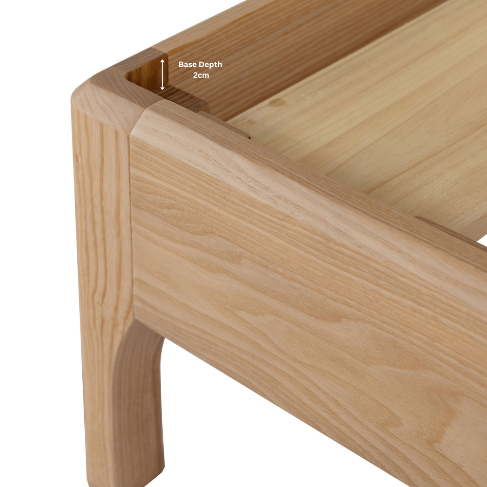 Aria Solid Wood Bed Base – bedframe, gallery view 13