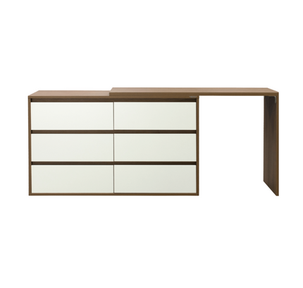 Polia 6 Drawer Chest + Extension Table