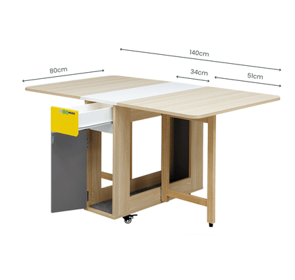 Lecce Foldable Dining Table 1.4M - Proferlo Furniture AustraliaT8086 - M - 1408 - M52/M14/M11Proferlo Furniture AustraliaDining table