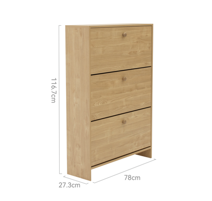 Sisco 3 Drawer Shoe Cabinet