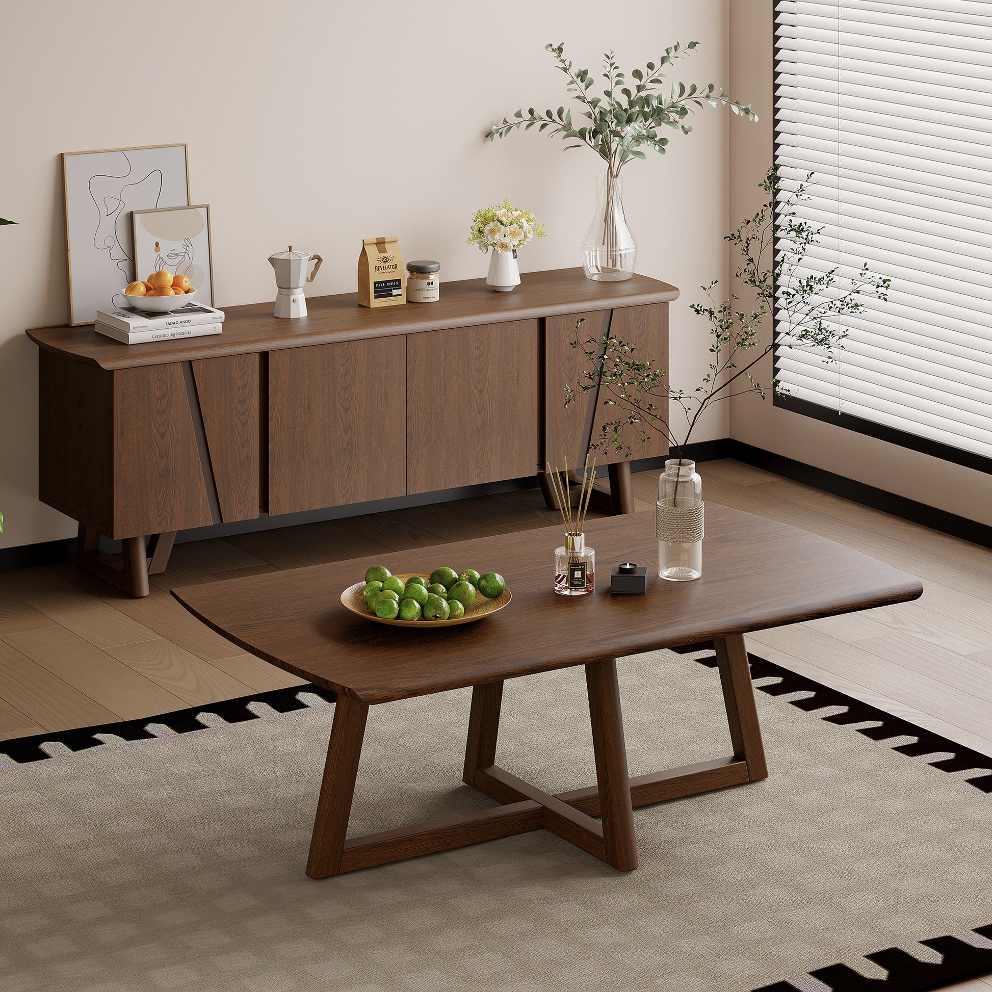 Arezzo Blade Solid Wood Coffee Table, gallery view 10