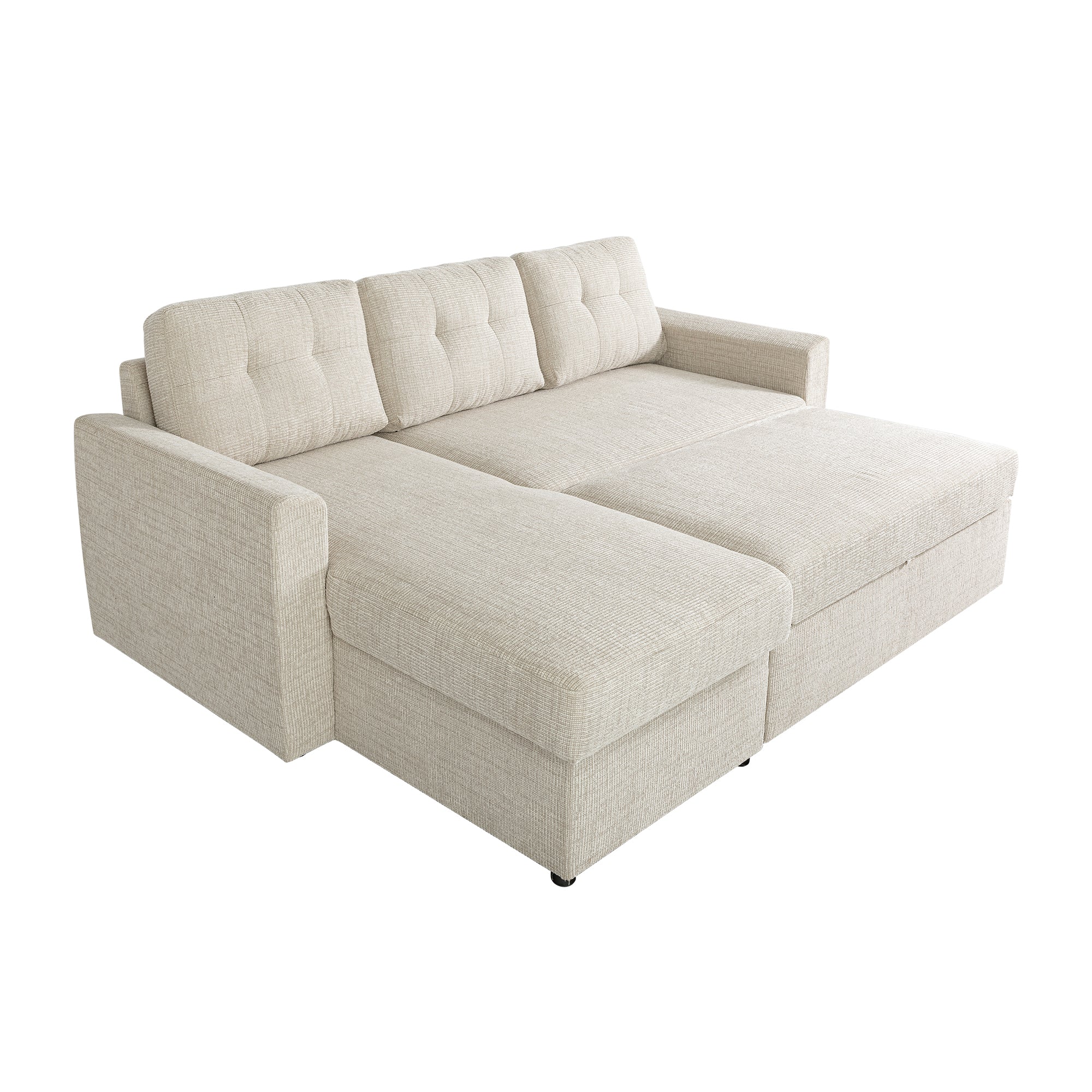 Nola 3 Seater Sofa Bed w/ Storage Chaise