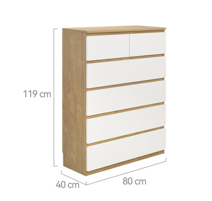 Sotta 6 Drawer Tallboy