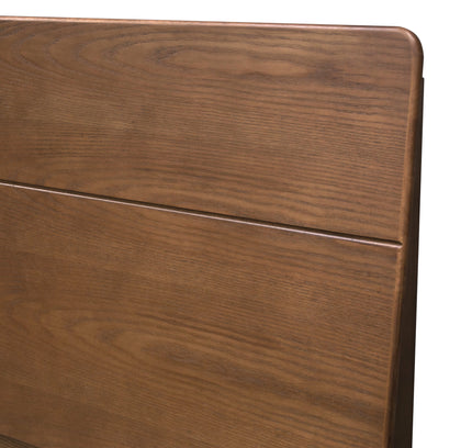 Arezzo Solid Wood Bed Frame - Claro Walnut