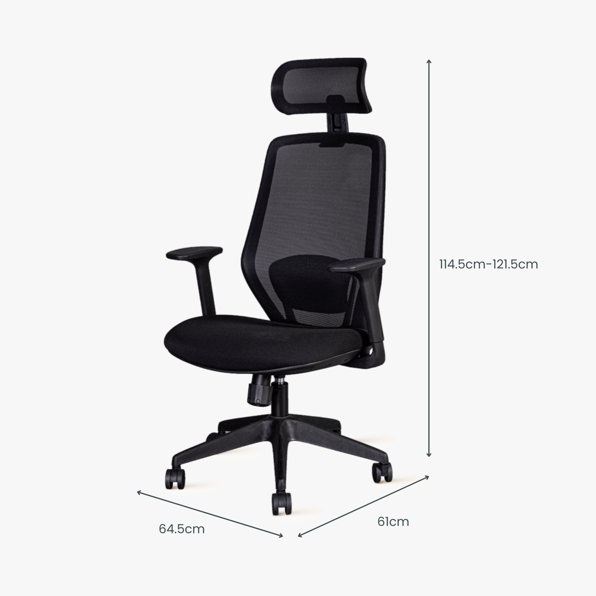 Formia Office Chair with Backrest - Proferlo Furniture AustraliaGW - 7206 - 1 - BLACKProferlo Furniture AustraliaOffice Chair