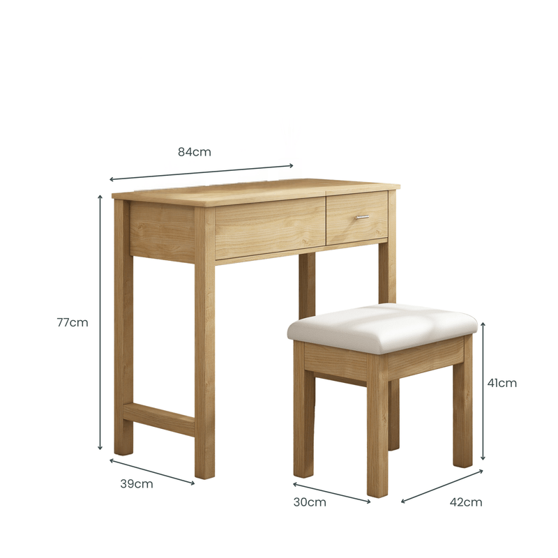 Taranto Dresser with Stool
