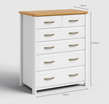 Stoven 6 Drawer Tallboy - Proferlo Furniture AustraliaG5046 - 6 - V33/V24Proferlo Furniture AustraliaTallboy