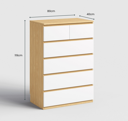 Sotta 6 Drawer Tallboy