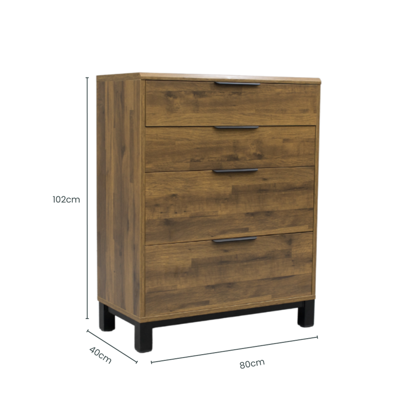 Corsi 4 Drawer Tallboy