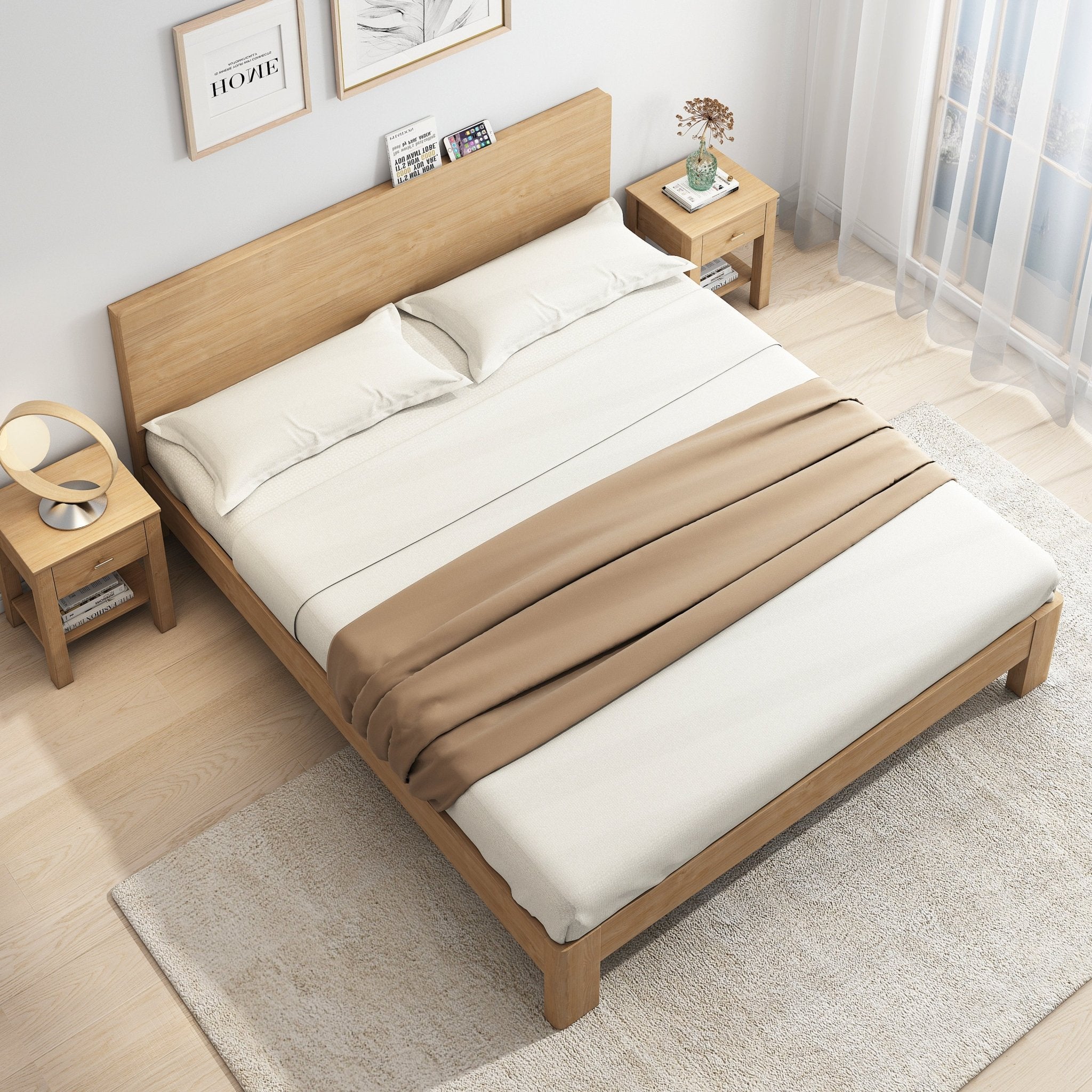 Modena Bed Frame, Oak - additional view 14