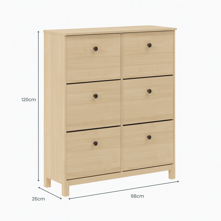 Modica 6 Drawer Shoe Cabinet - Proferlo Furniture AustraliaG5486 - 0912 - M88Proferlo Furniture AustraliaShoe Cabinet