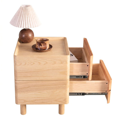 Arezzo Classic Bedside Table - Wood