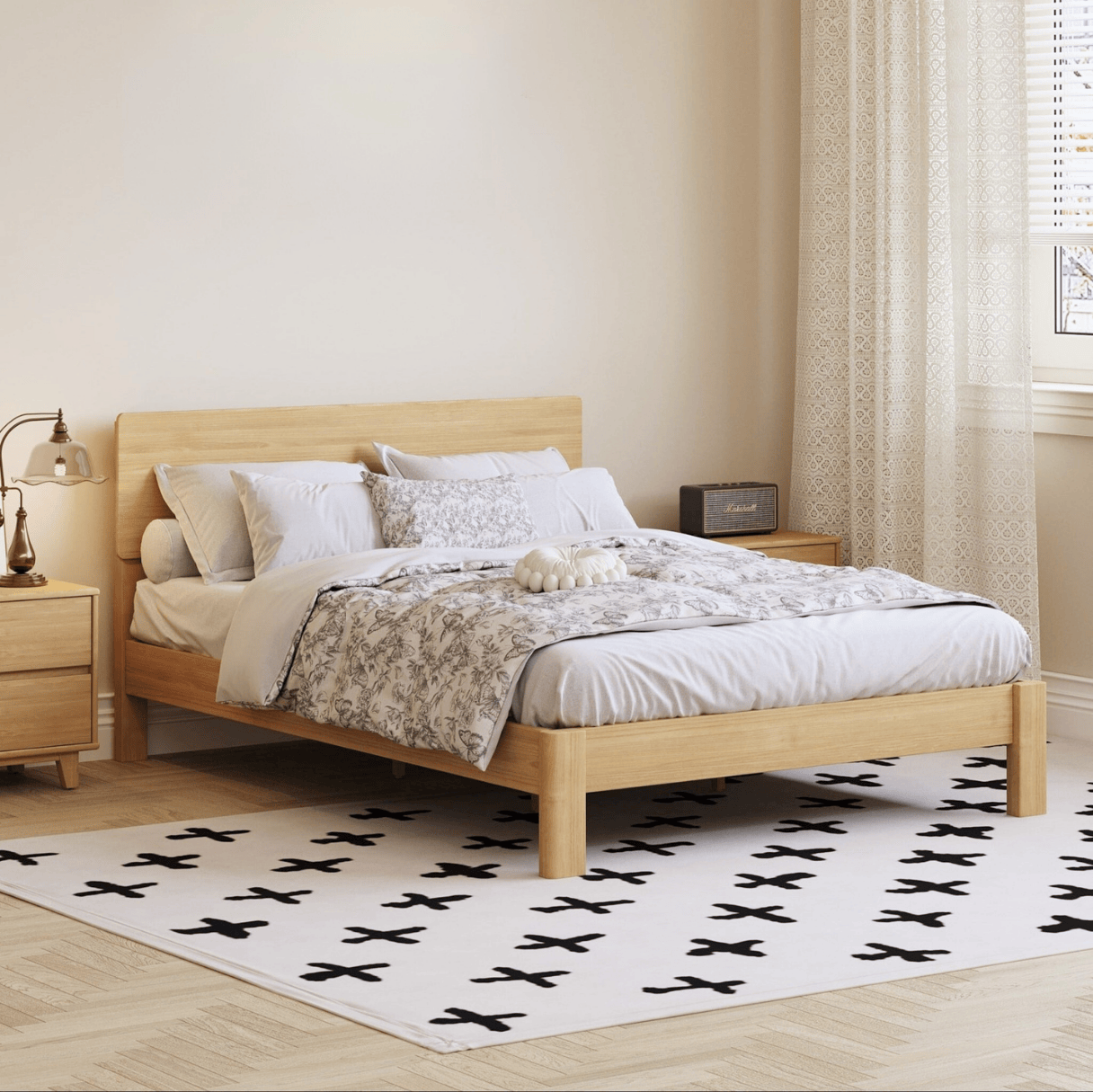 Modena Bed Frame + Mattress Set (Olympic Queen)