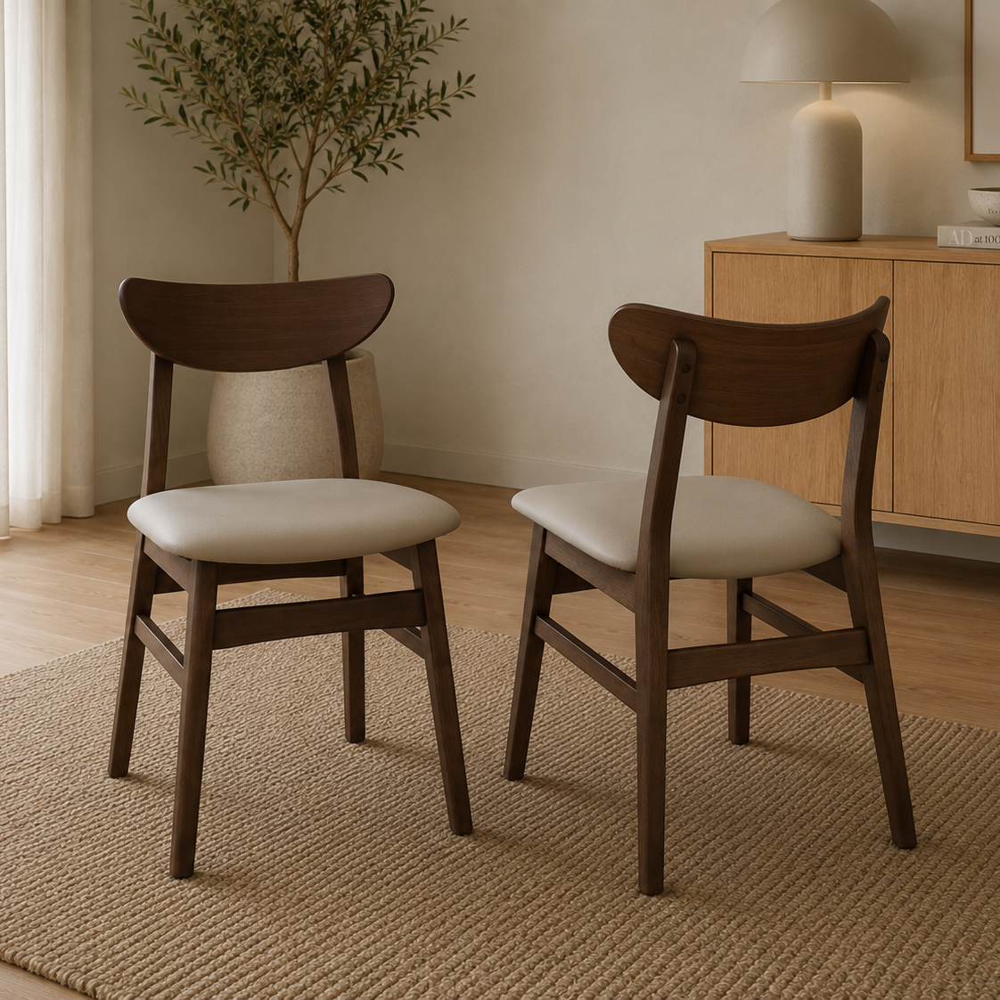 Legnano Solid Wood Dining Chair - Set of 2