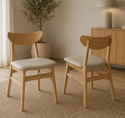 Legnano Solid Wood Dining Chair - Set of 2