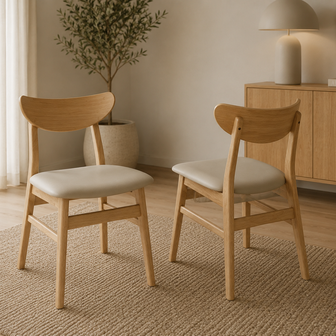 Legnano Solid Wood Dining Chair - Set of 2