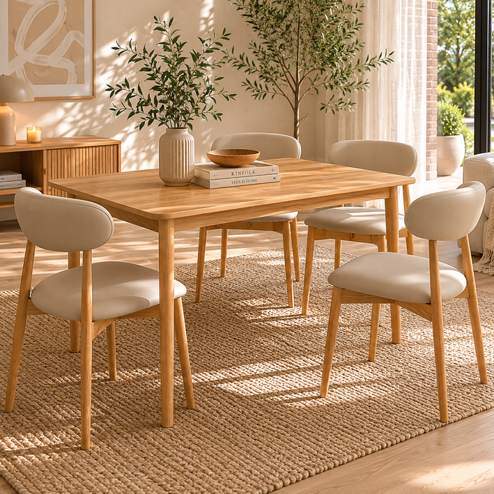 Legnano Solid Wood Dining Table - 1.6M
