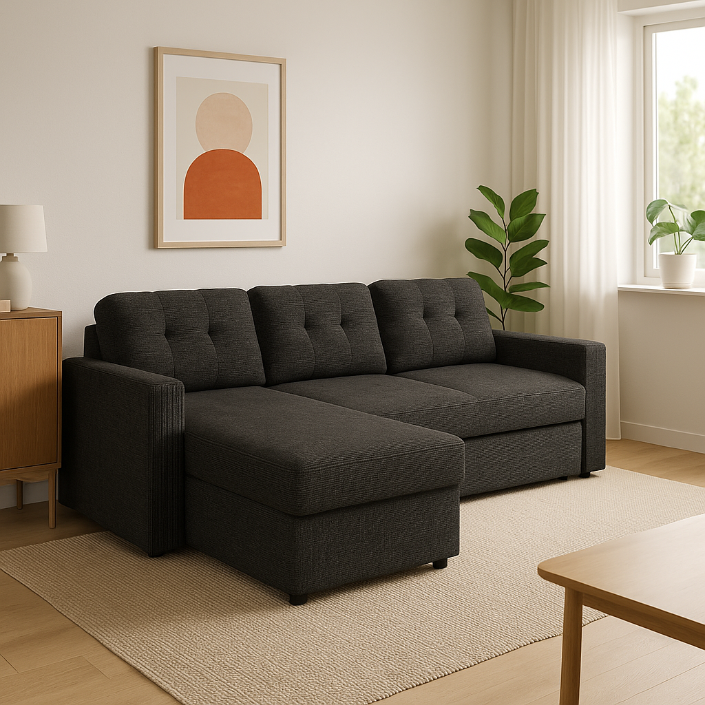 Nola 3 Seater Sofa Bed w/ Storage Chaise